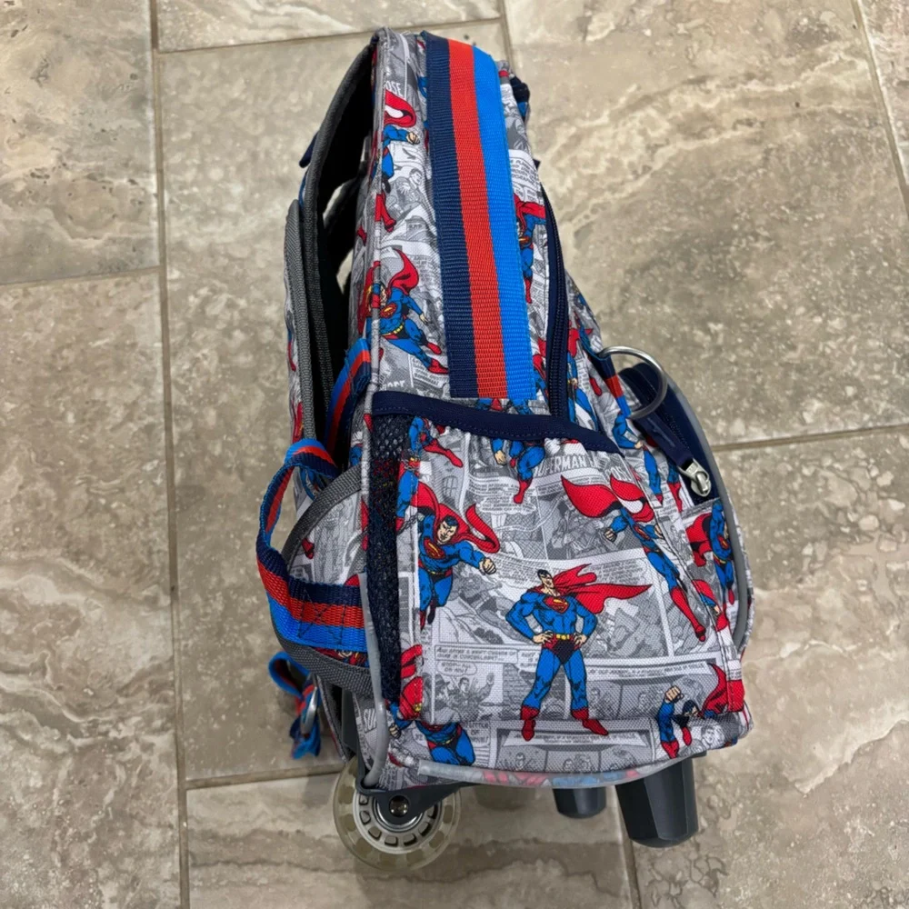 Pottery Barn Kids DC Superman Rolling Backpack‎